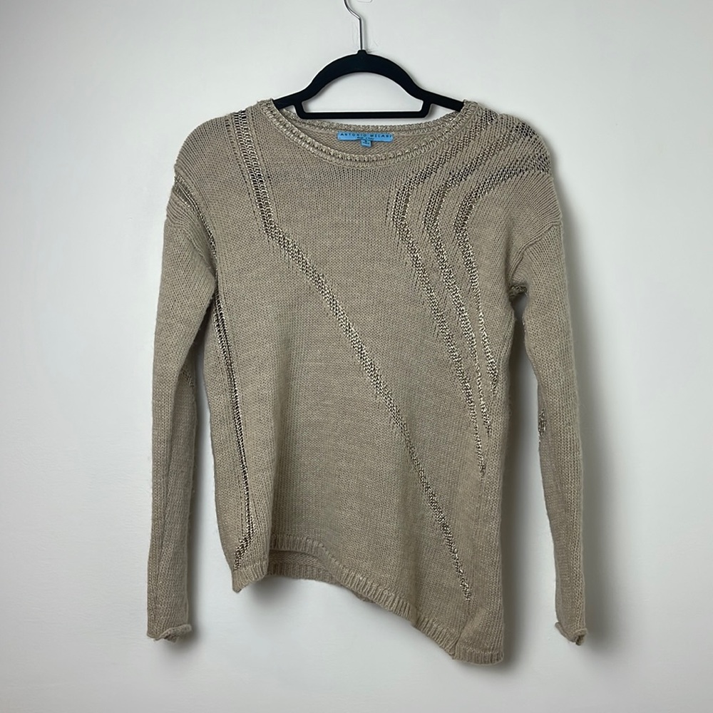 Antonio Melani sweater made in Italy size small in tan